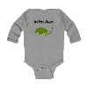 Turtle Illustration Infant Bodysuit | Custom Name Long Sleeve