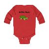 Turtle Illustration Infant Bodysuit | Custom Name Long Sleeve