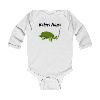 Turtle Illustration Infant Bodysuit | Custom Name Long Sleeve