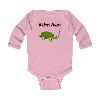 Turtle Illustration Infant Bodysuit | Custom Name Long Sleeve