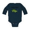 Turtle Illustration Infant Bodysuit | Custom Name Long Sleeve