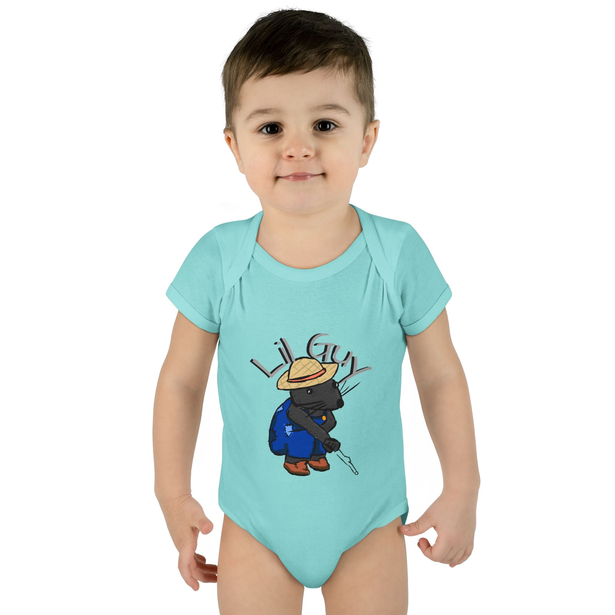 Lil Guy cartoon character Infant Bodysuit | baby romper newborn onesie