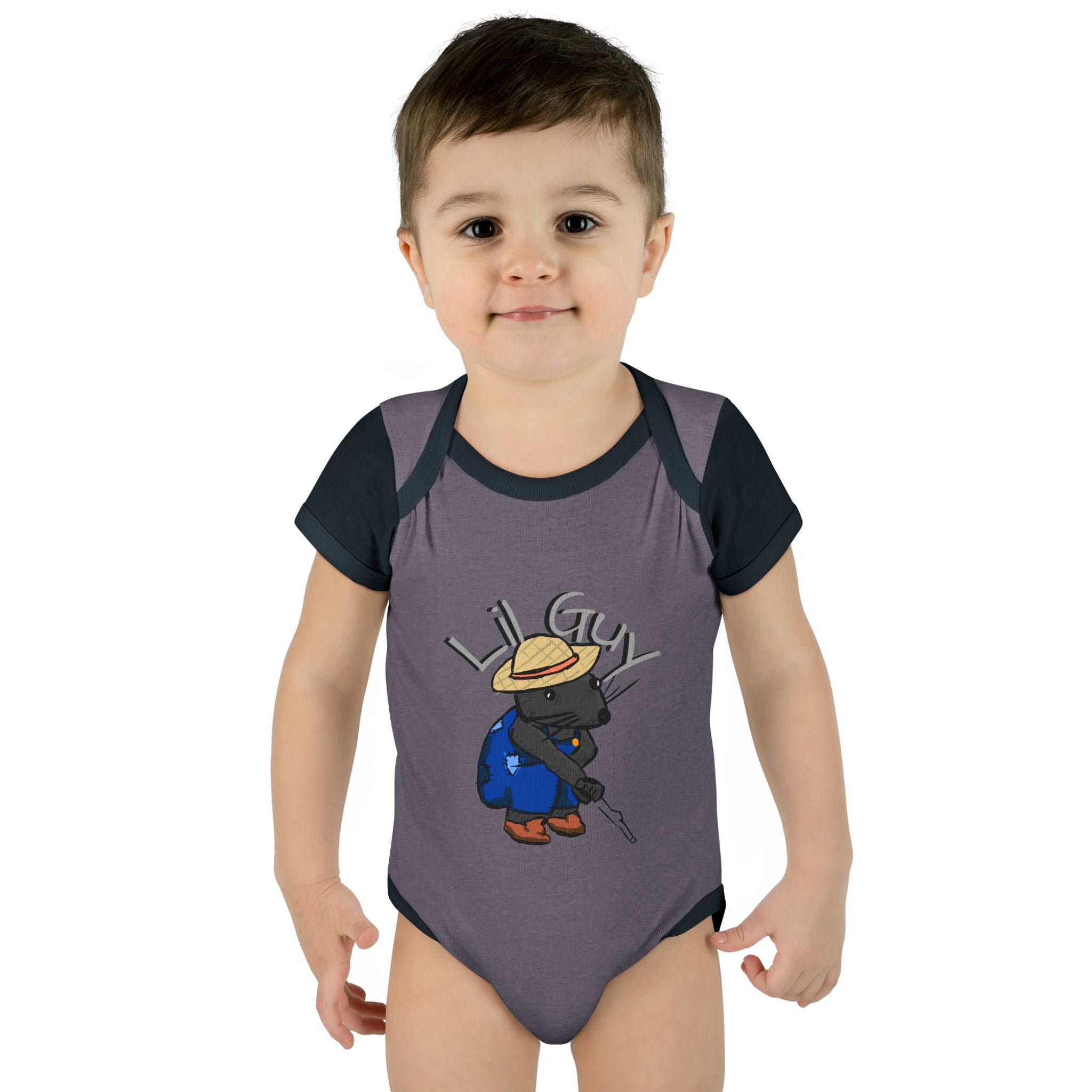 Lil Guy cartoon character Infant Bodysuit | baby romper newborn onesie