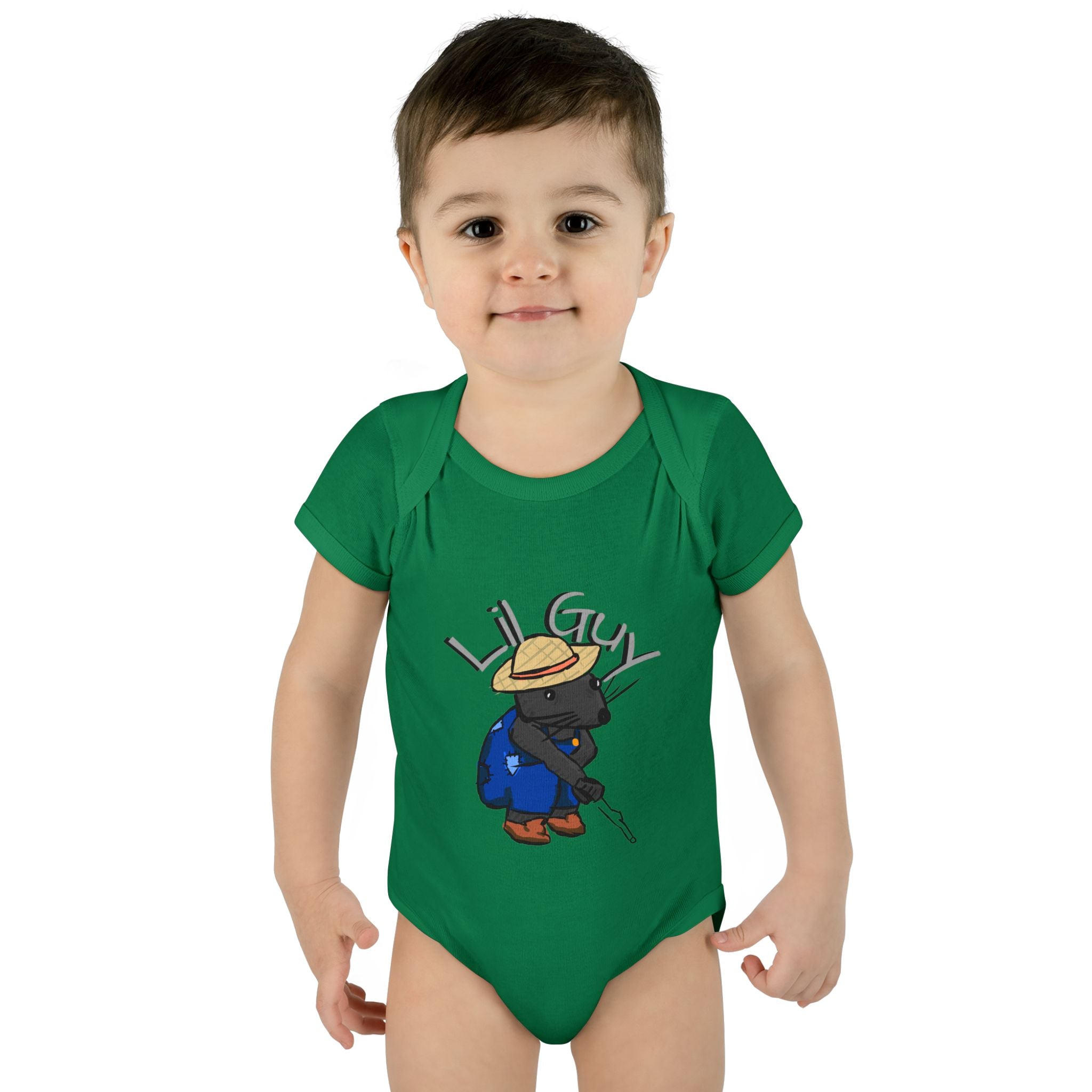 Lil Guy cartoon character Infant Bodysuit | baby romper newborn onesie