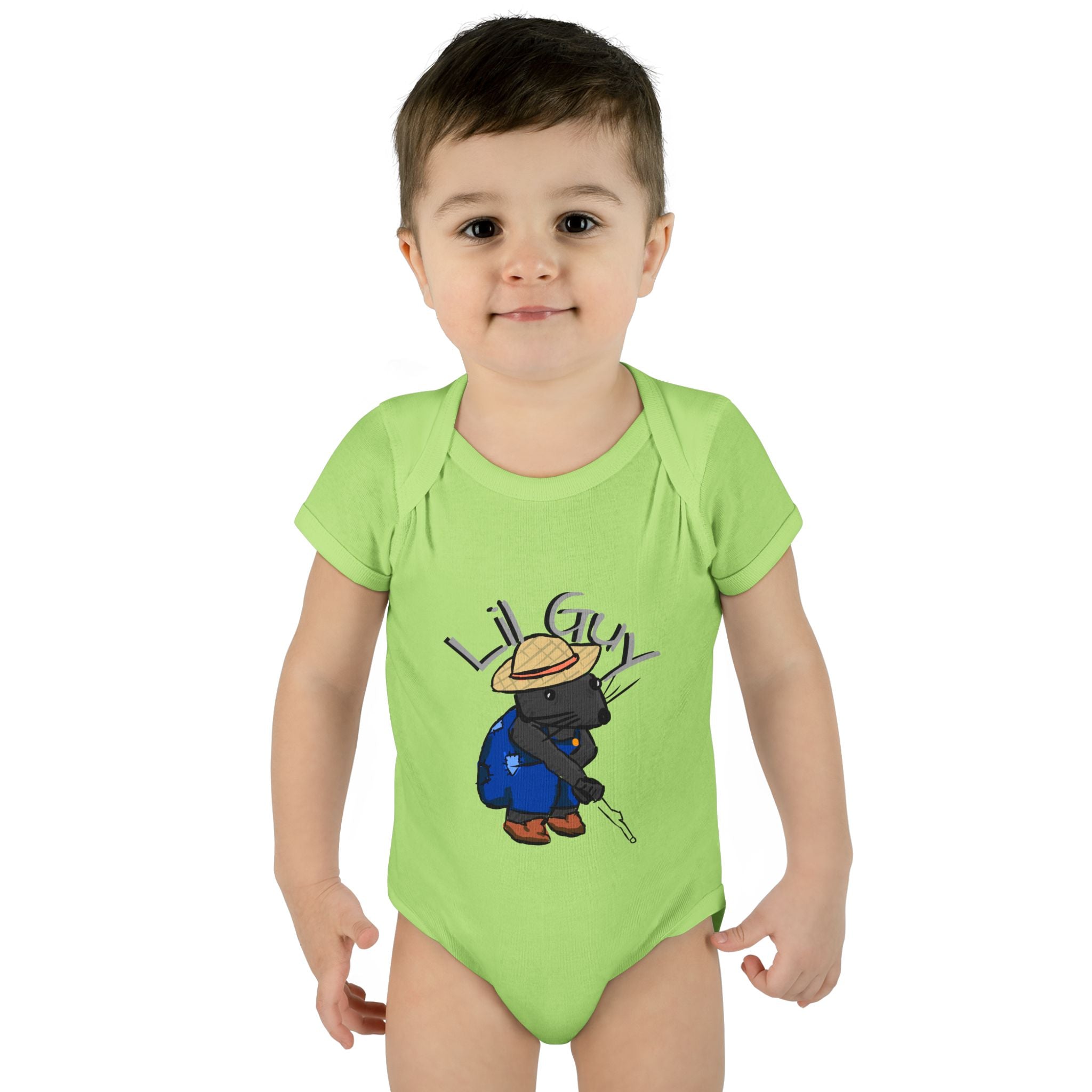 Lil Guy cartoon character Infant Bodysuit | baby romper newborn onesie