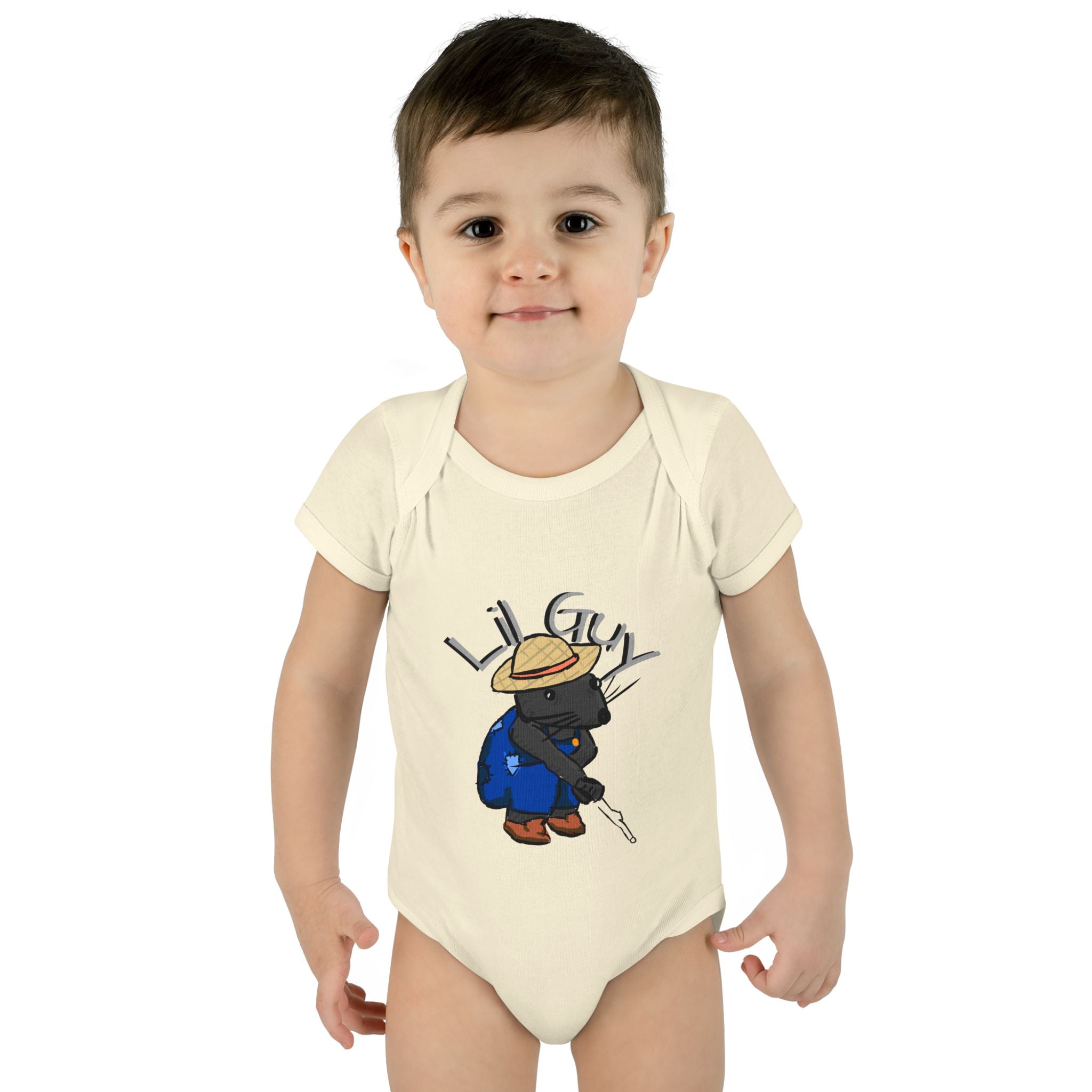 Lil Guy cartoon character Infant Bodysuit | baby romper newborn onesie
