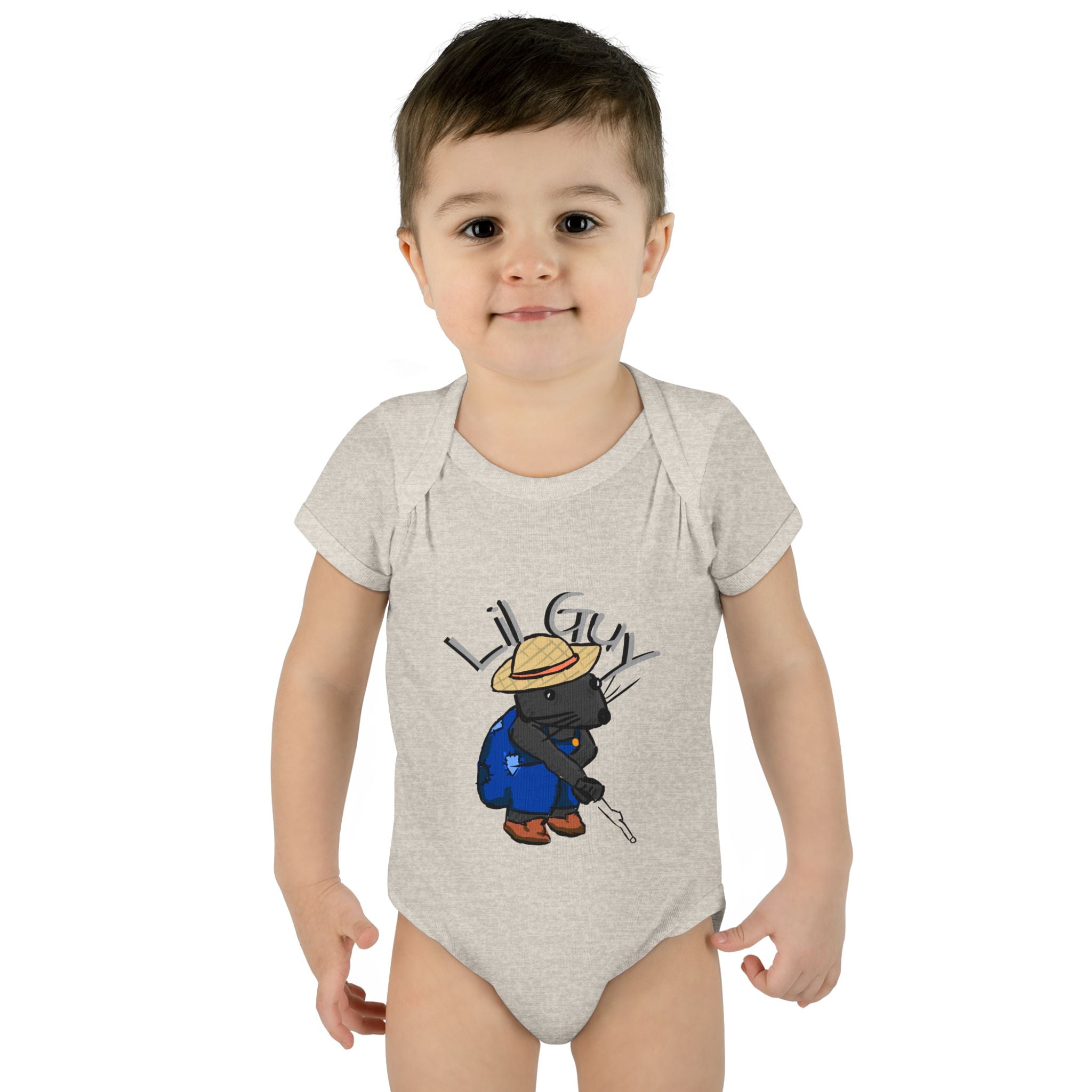 Lil Guy cartoon character Infant Bodysuit | baby romper newborn onesie