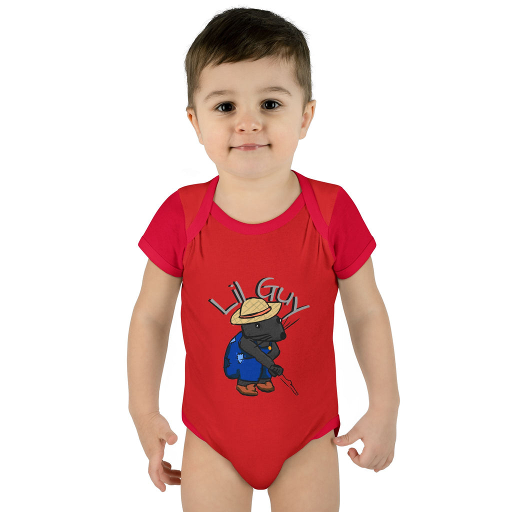 Lil Guy cartoon character Infant Bodysuit | baby romper newborn onesie