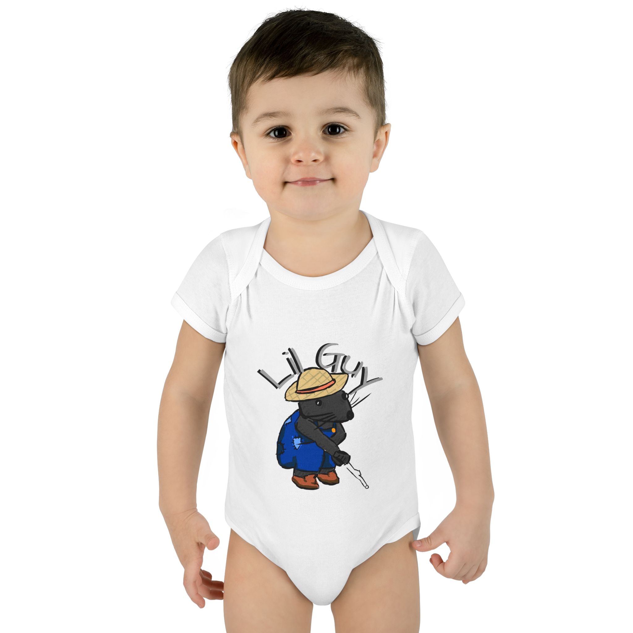 Lil Guy cartoon character Infant Bodysuit | baby romper newborn onesie