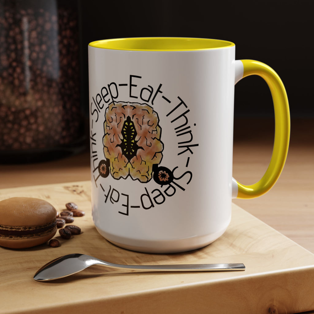 Brain Think-Sleep-Eat Coffee Mug