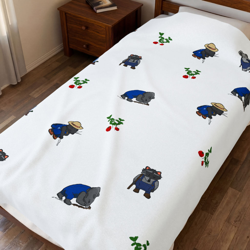 Farm Animals Velvet Blanket