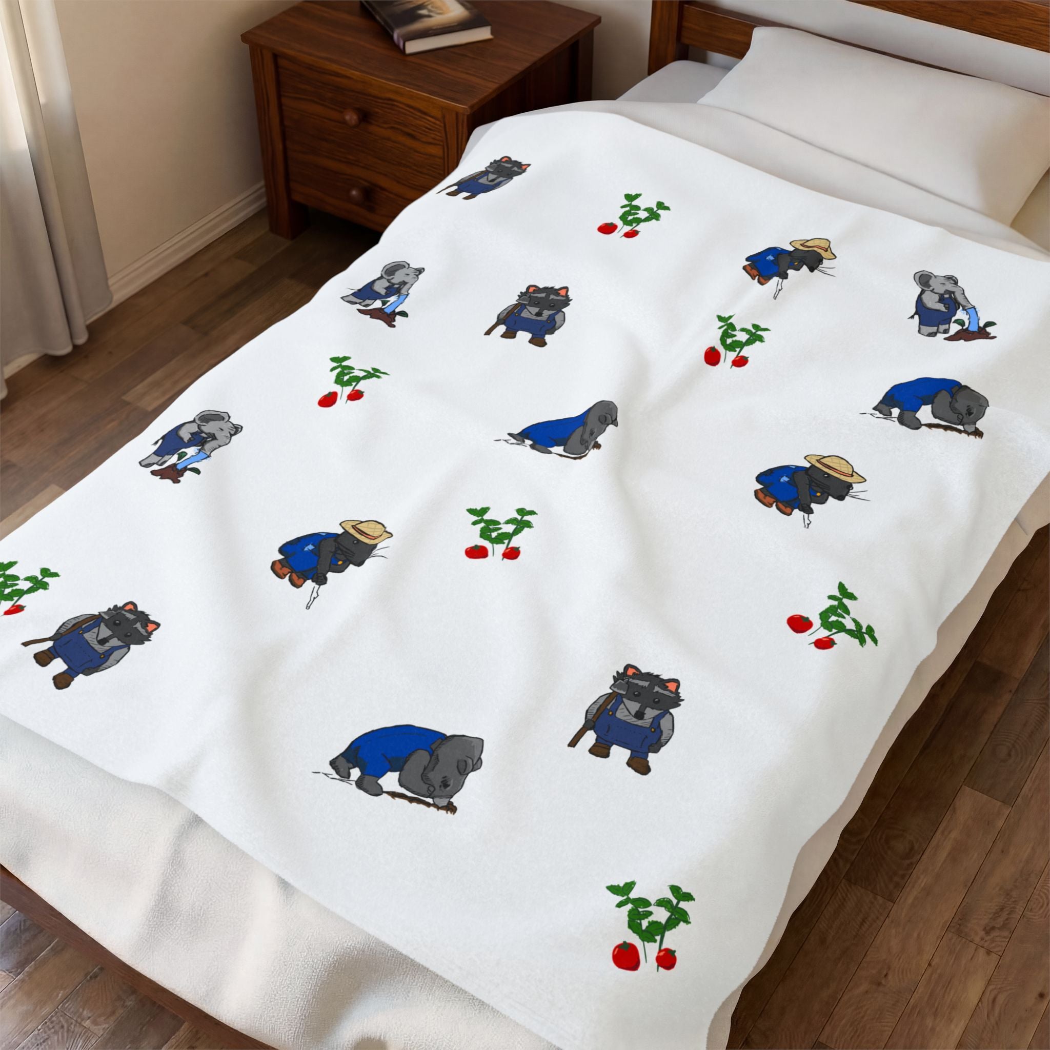 Farm Animals Velvet Blanket