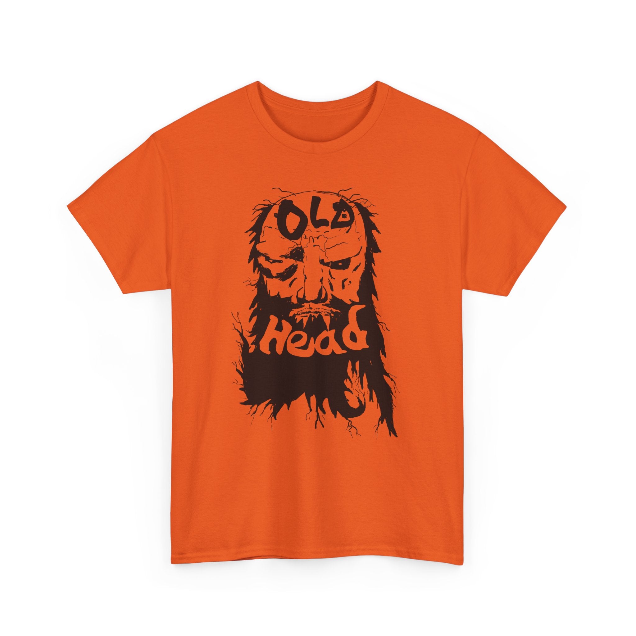 Old Head skull illustration Tee | Grunge skull graphic shirt