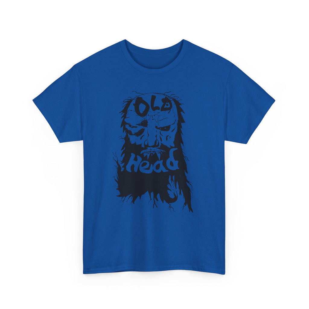 Old Head skull illustration Tee | Grunge skull graphic shirt