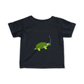 Smoking Turtle Infant Tee | Personalized Baby Name Shirt, Cute Reptile Design