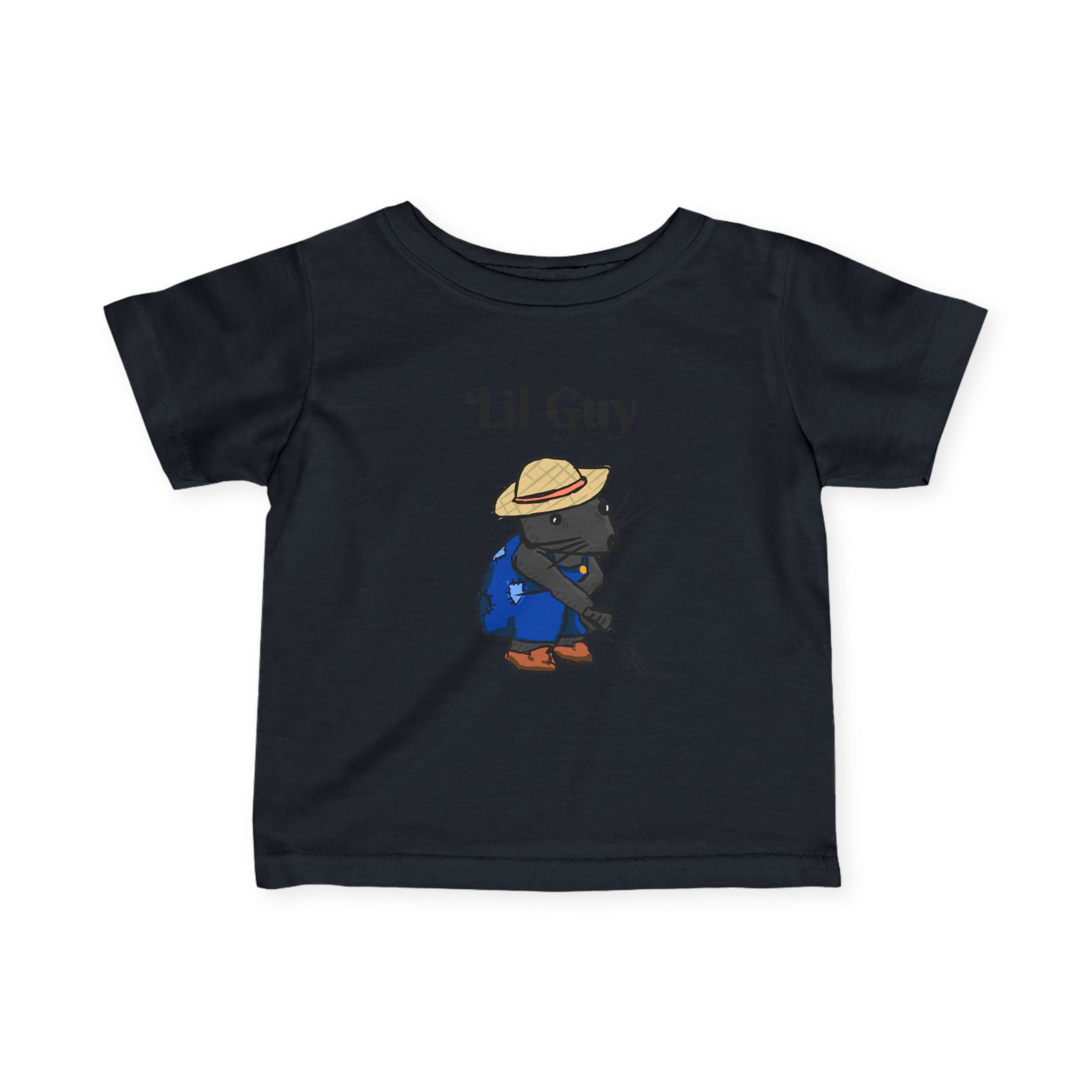 Lil Guy Mouse | Baby T-Shirt, Cute Kitten Fishing Design