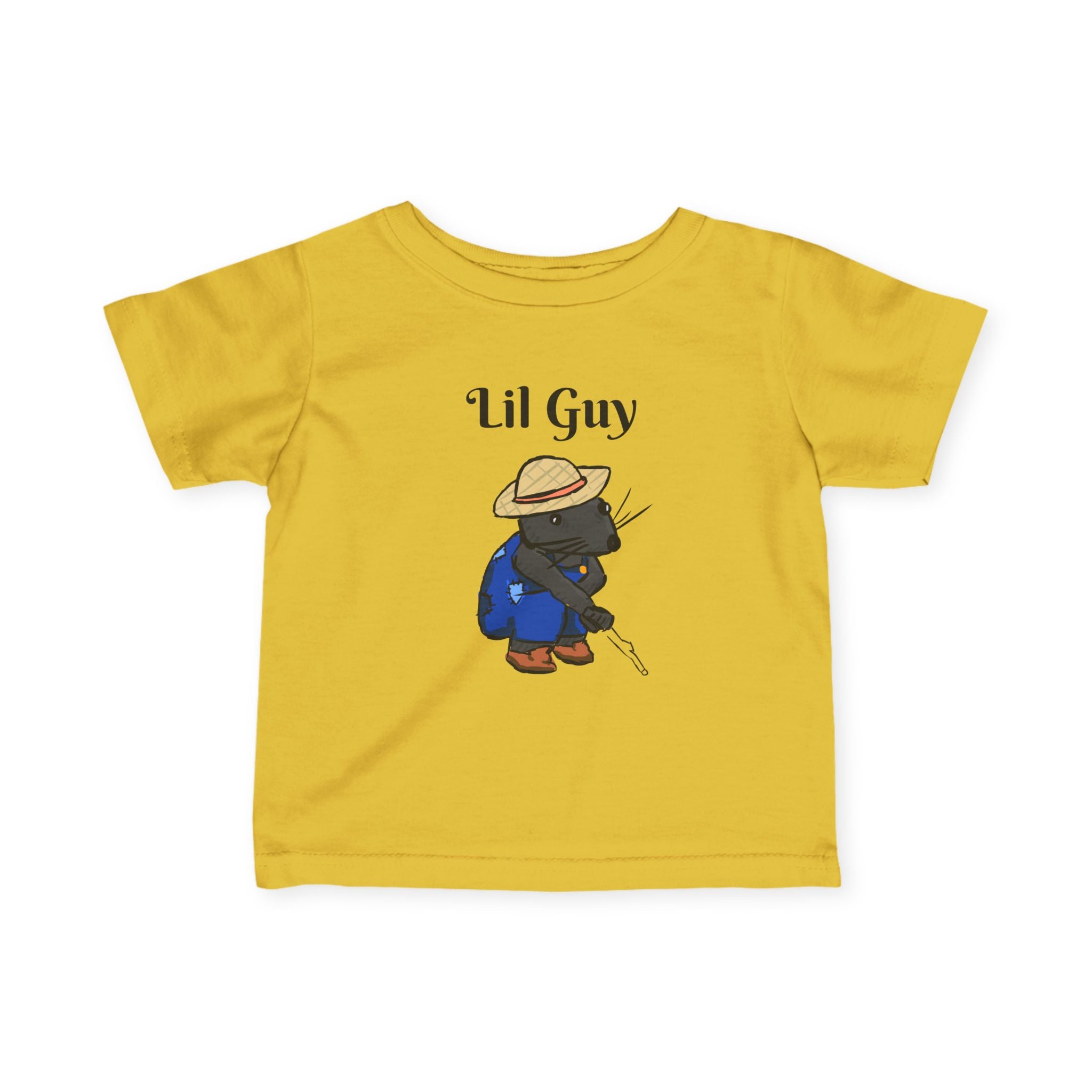 Lil Guy Mouse | Baby T-Shirt, Cute Kitten Fishing Design