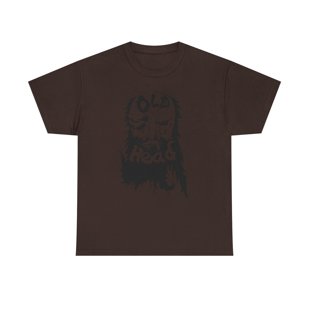 Old Head skull illustration Tee | Grunge skull graphic shirt