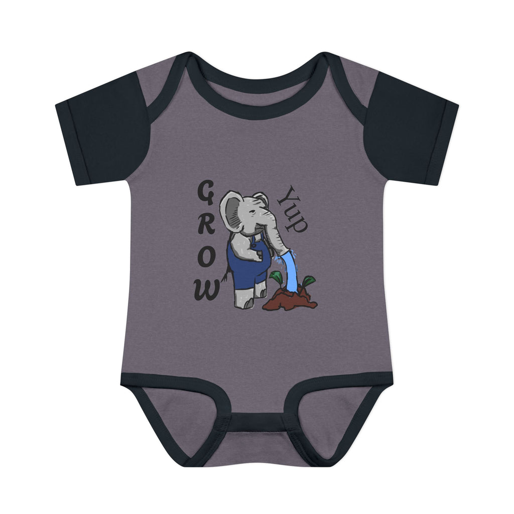 Elephant Watering Seedling Infant Bodysuit | Grow Yup