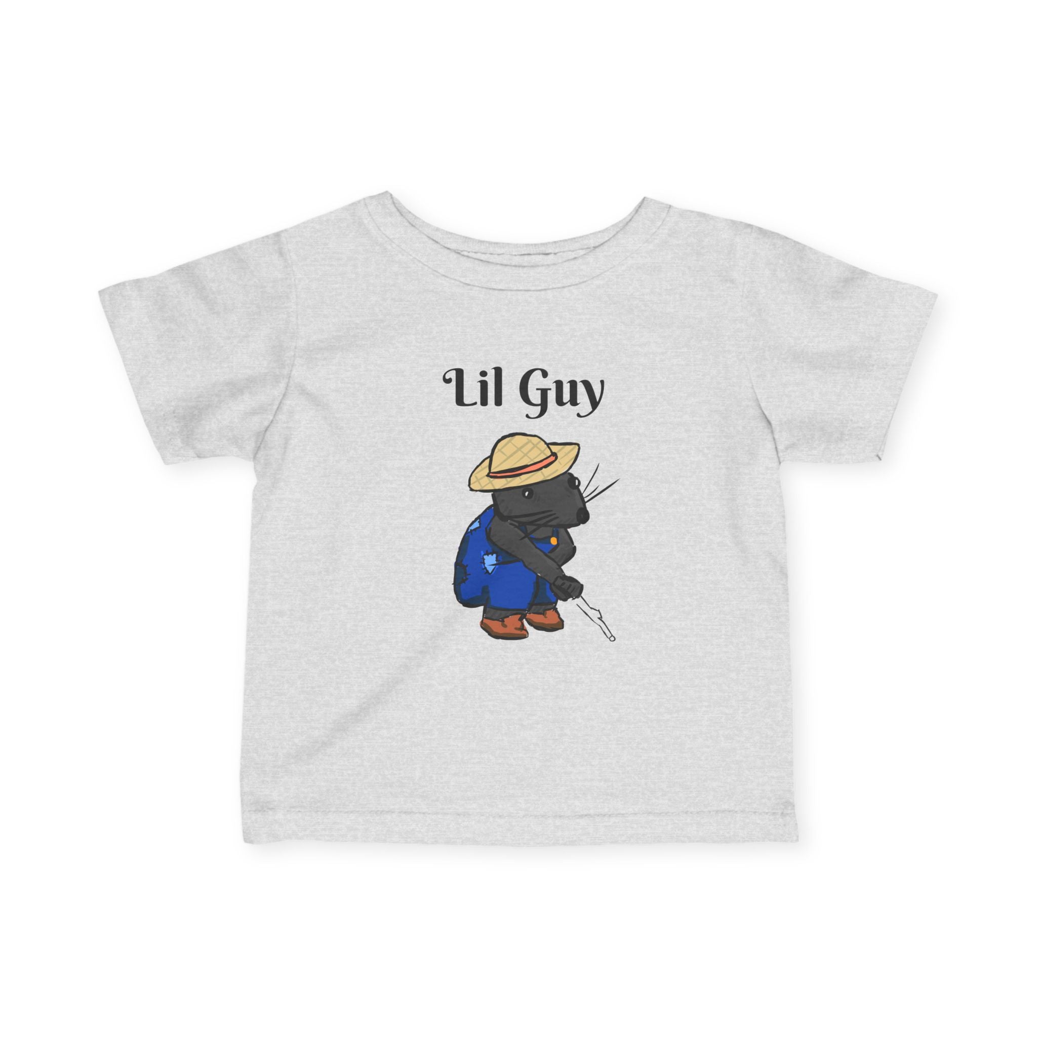 Lil Guy Mouse | Baby T-Shirt, Cute Kitten Fishing Design