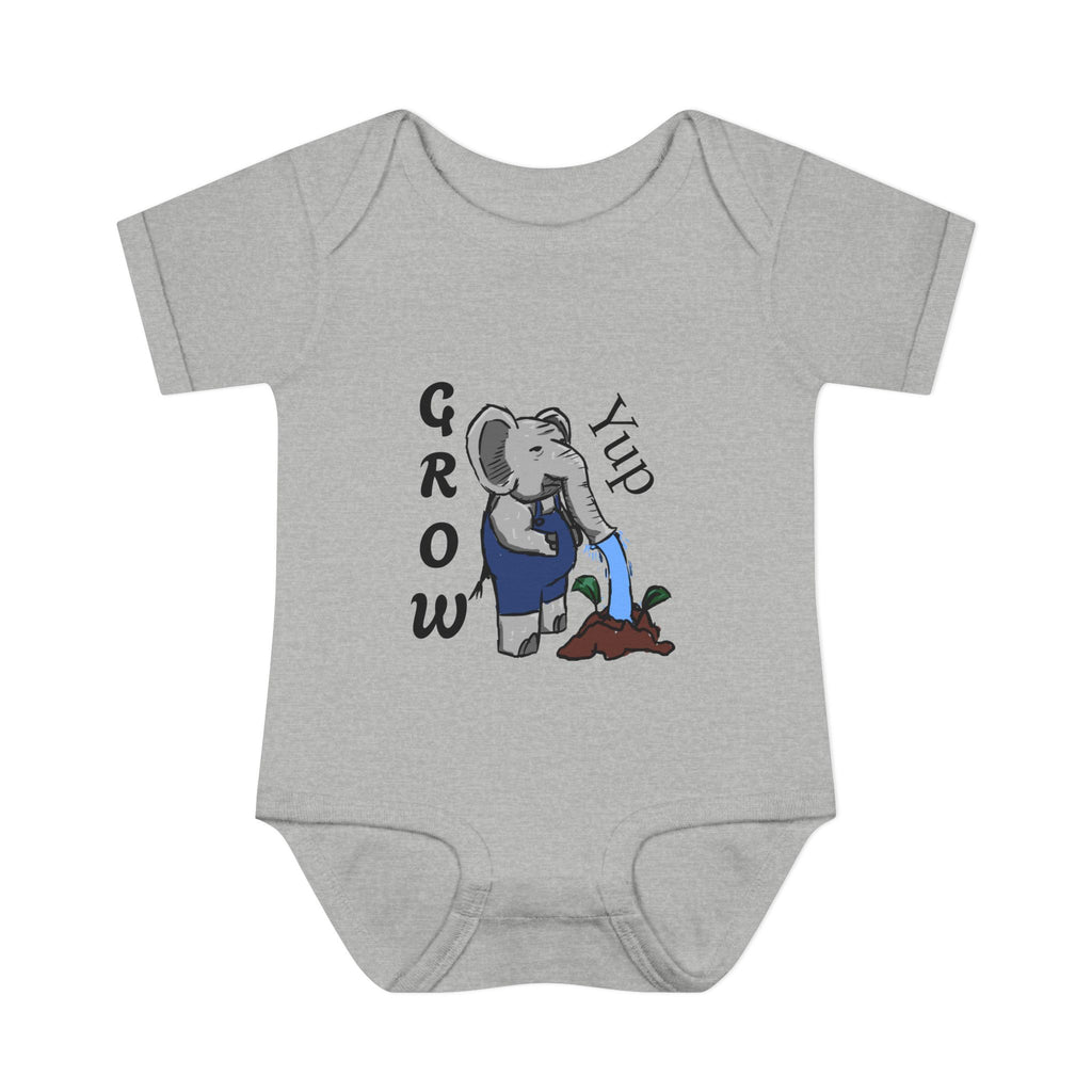 Elephant Watering Seedling Infant Bodysuit | Grow Yup