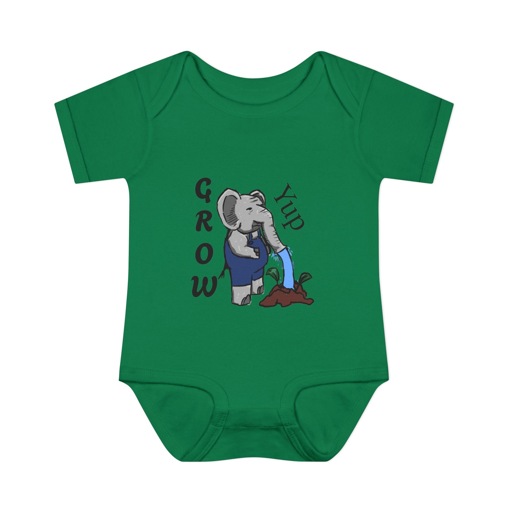 Elephant Watering Seedling Infant Bodysuit | Grow Yup