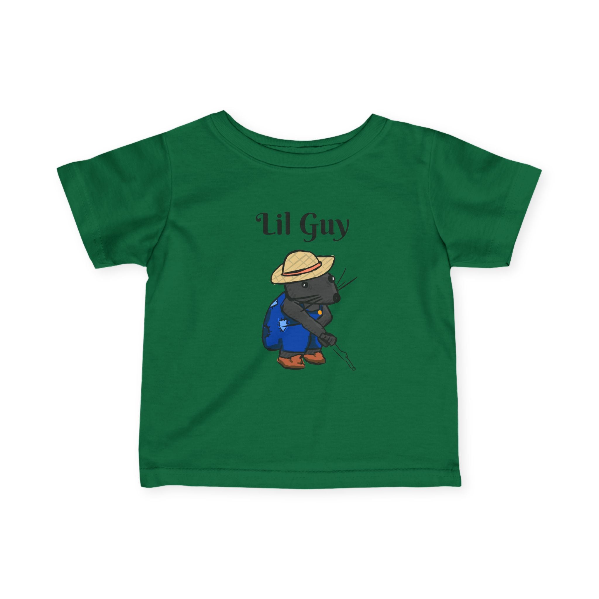 Lil Guy Mouse | Baby T-Shirt, Cute Kitten Fishing Design