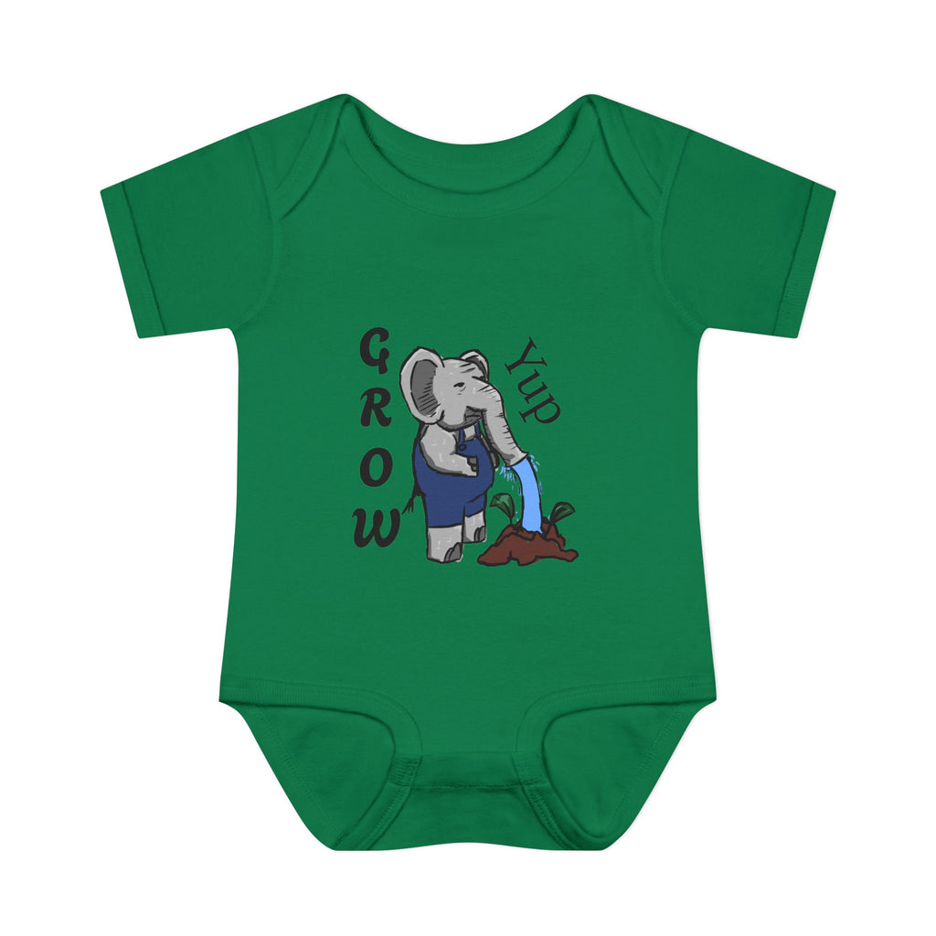 Elephant Watering Seedling Infant Bodysuit | Grow Yup