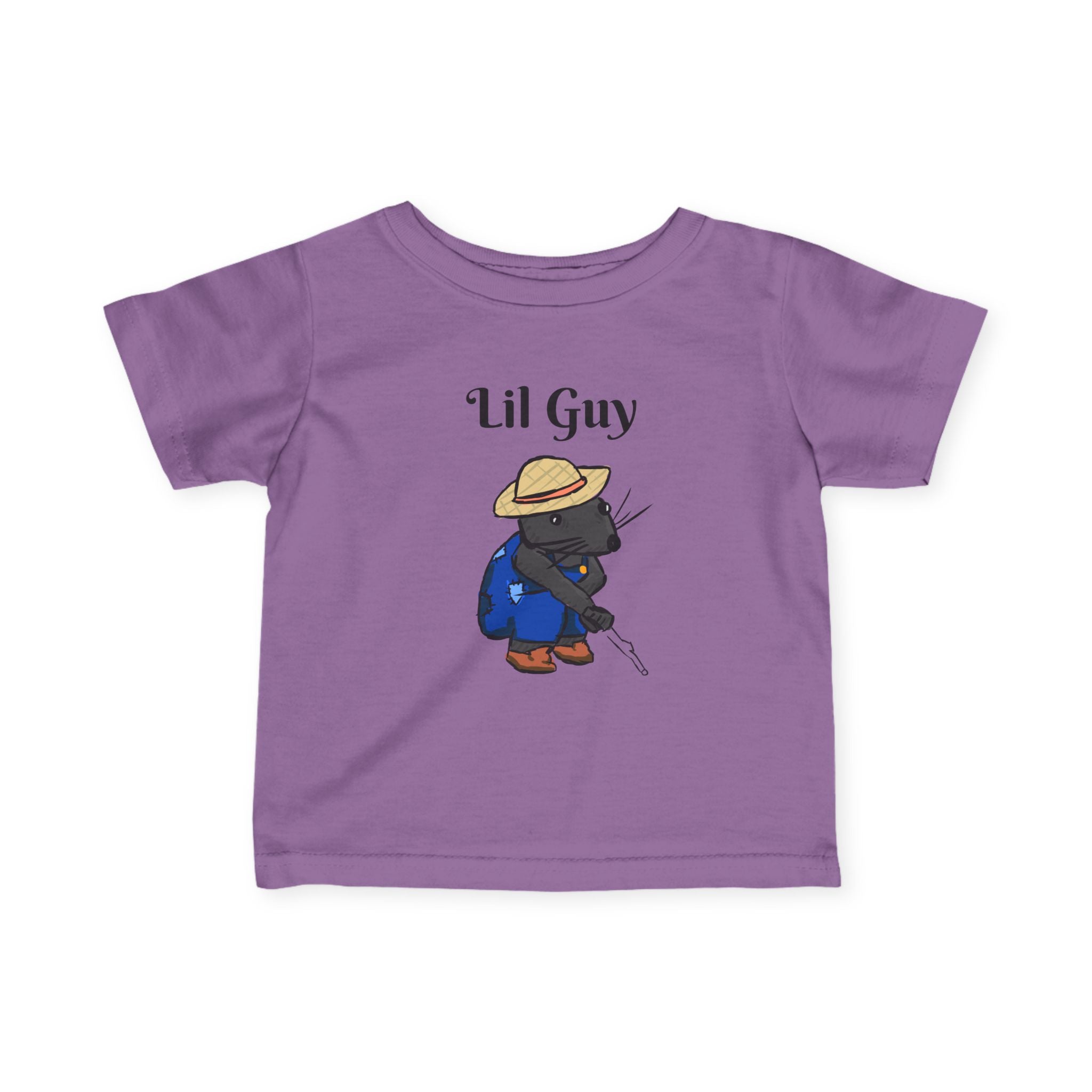 Lil Guy Mouse | Baby T-Shirt, Cute Kitten Fishing Design