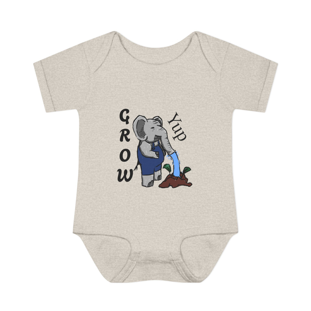 Elephant Watering Seedling Infant Bodysuit | Grow Yup