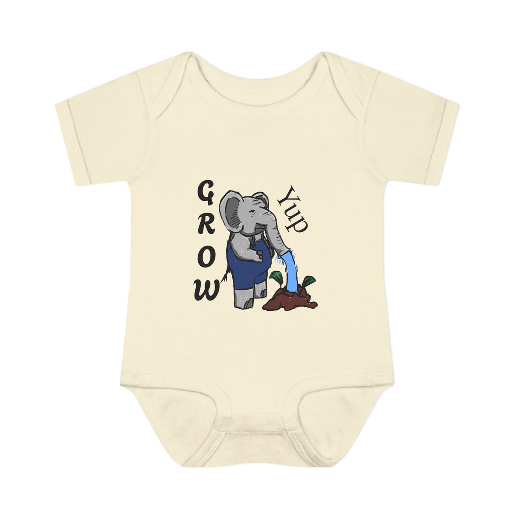 Elephant Watering Seedling Infant Bodysuit | Grow Yup