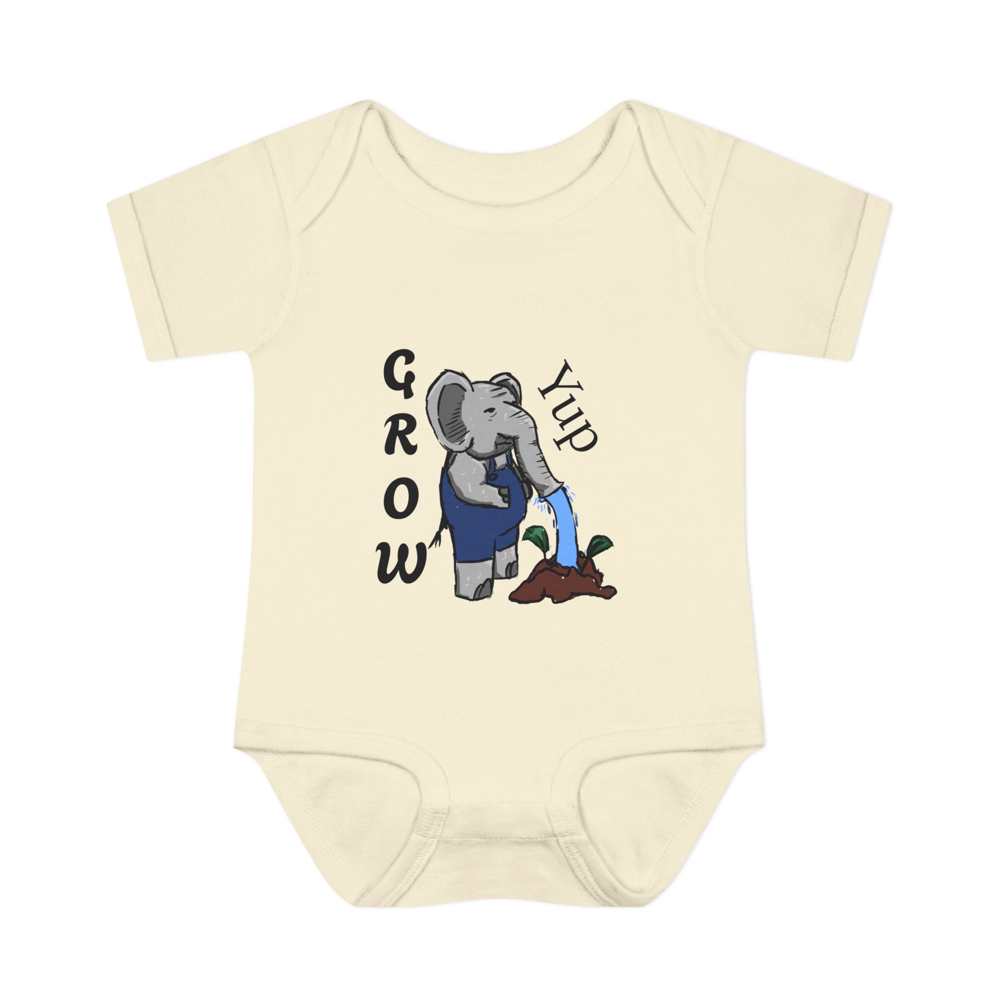 Elephant Watering Seedling Infant Bodysuit | Grow Yup