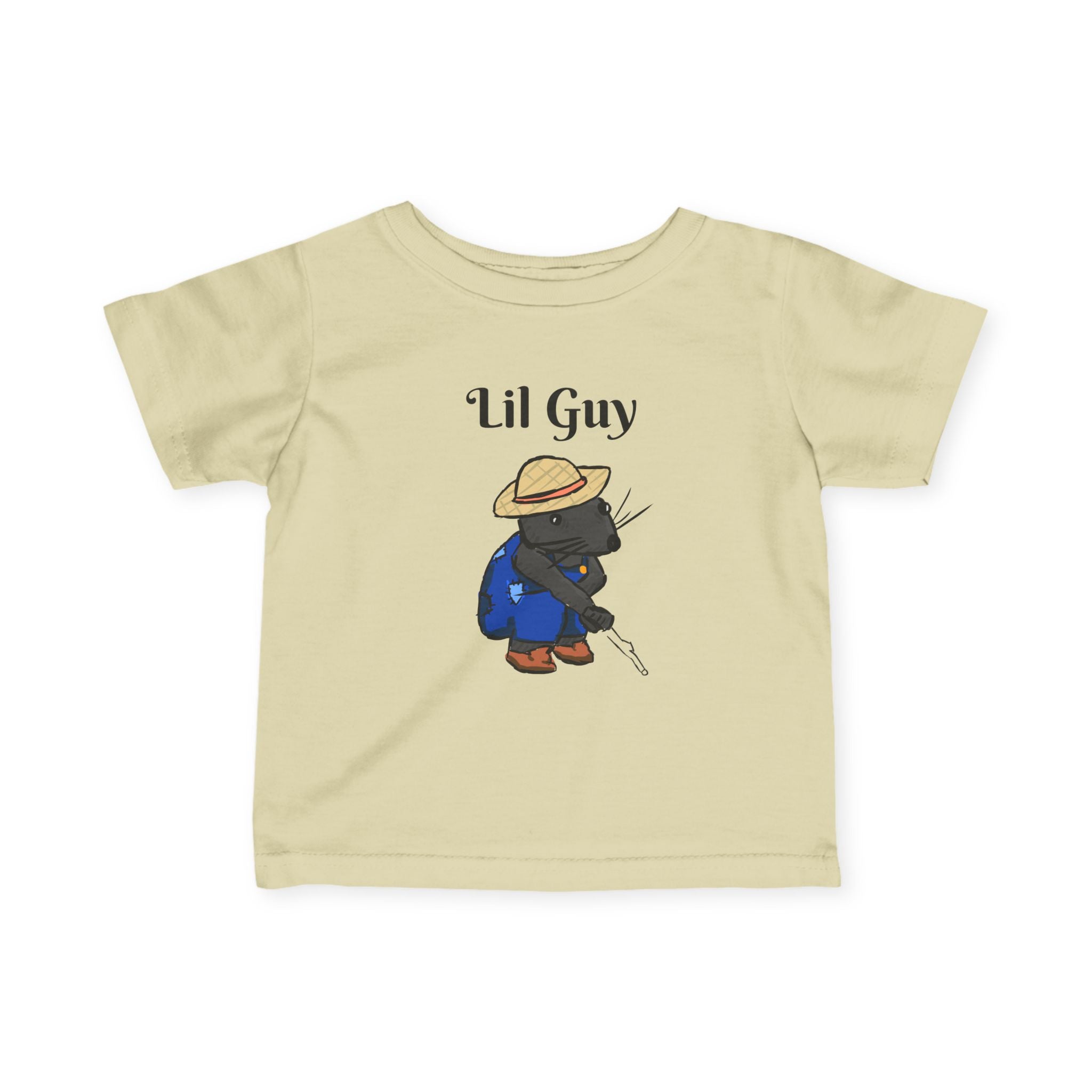Lil Guy Mouse | Baby T-Shirt, Cute Kitten Fishing Design