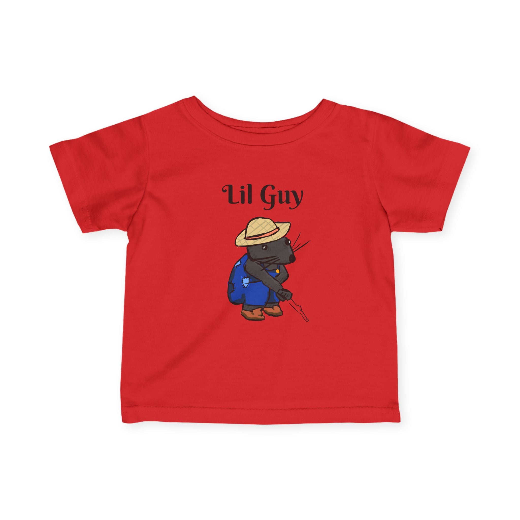 Lil Guy Mouse | Baby T-Shirt, Cute Kitten Fishing Design