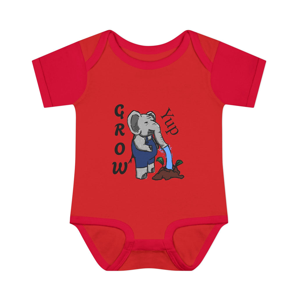 Elephant Watering Seedling Infant Bodysuit | Grow Yup