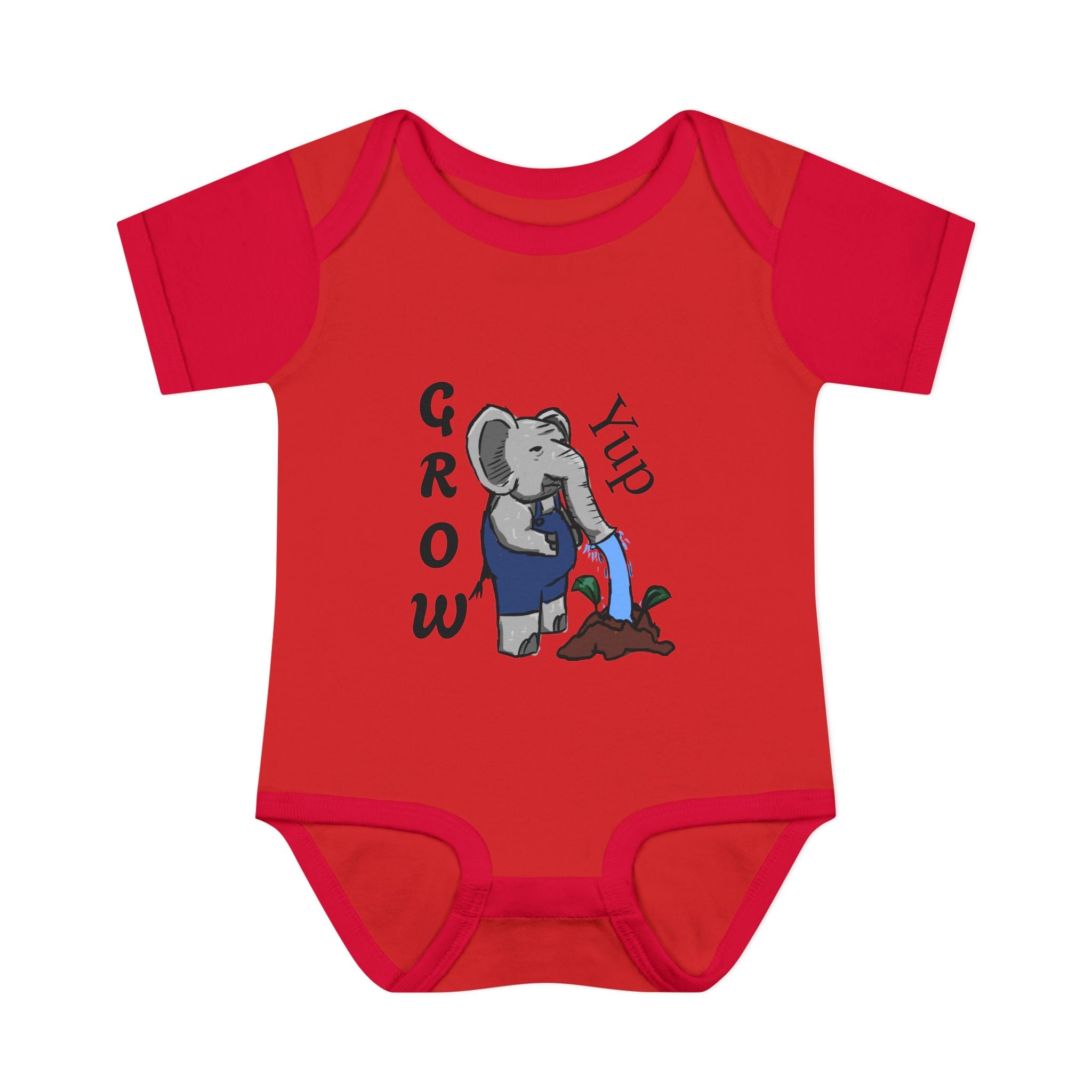 Elephant Watering Seedling Infant Bodysuit | Grow Yup