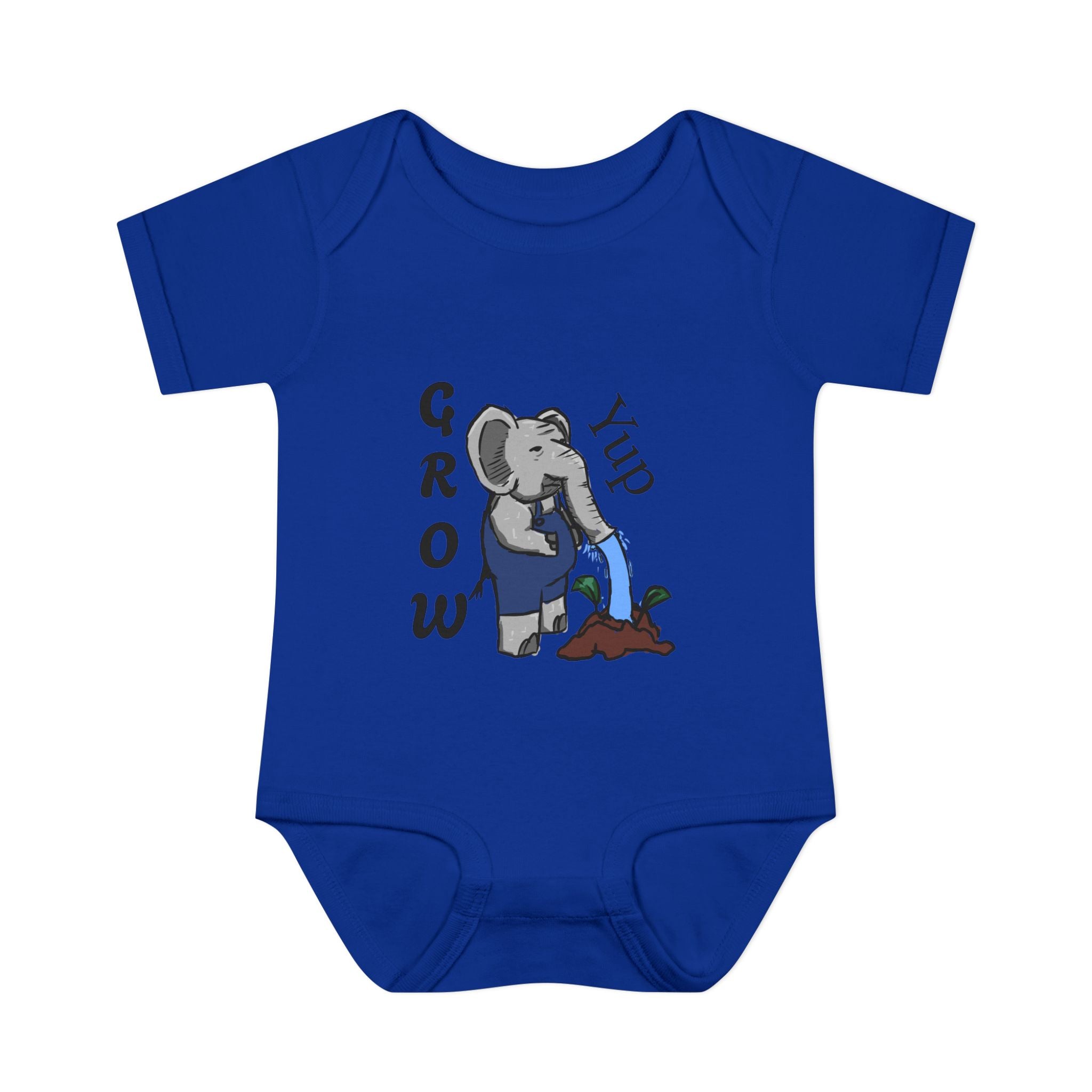 Elephant Watering Seedling Infant Bodysuit | Grow Yup