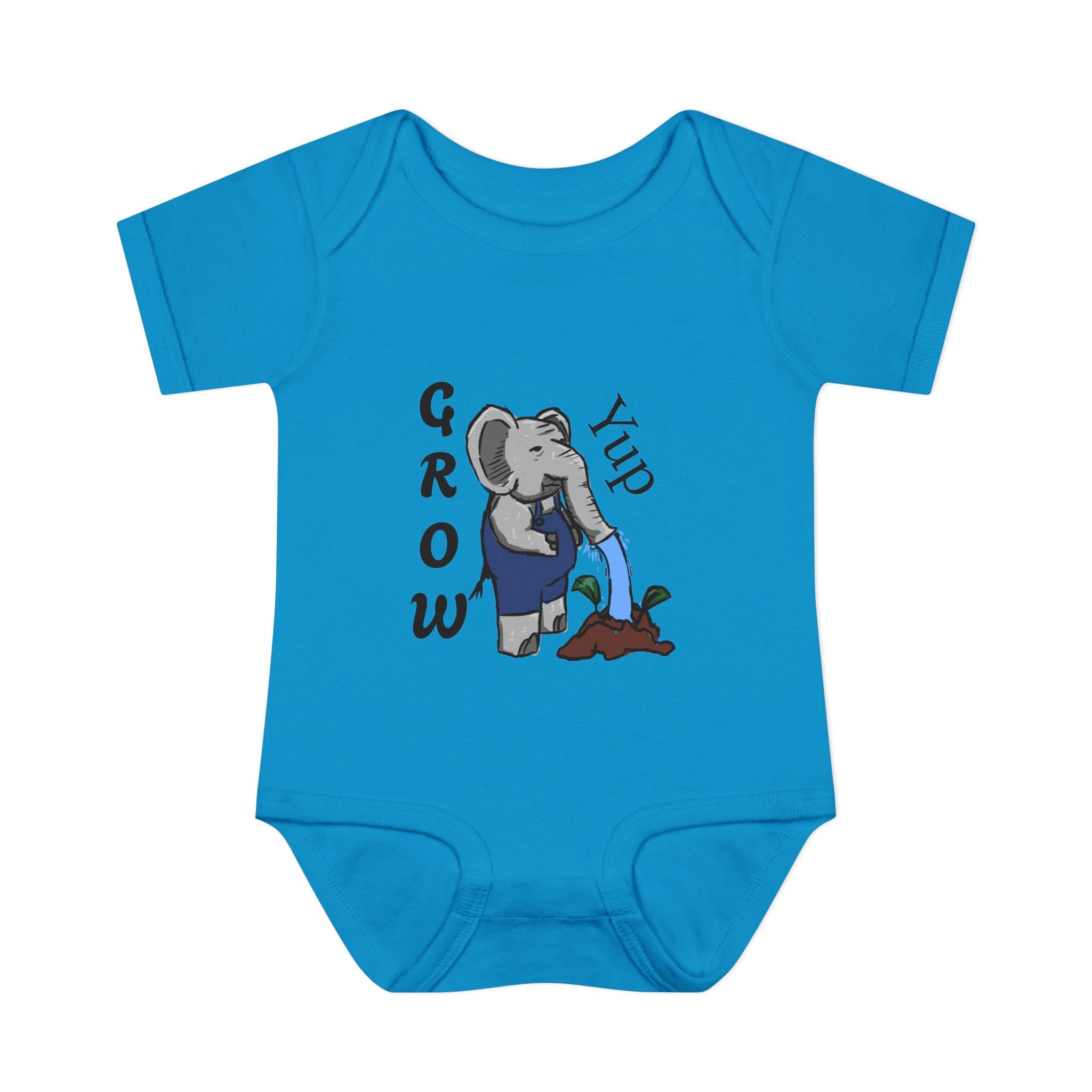 Elephant Watering Seedling Infant Bodysuit | Grow Yup