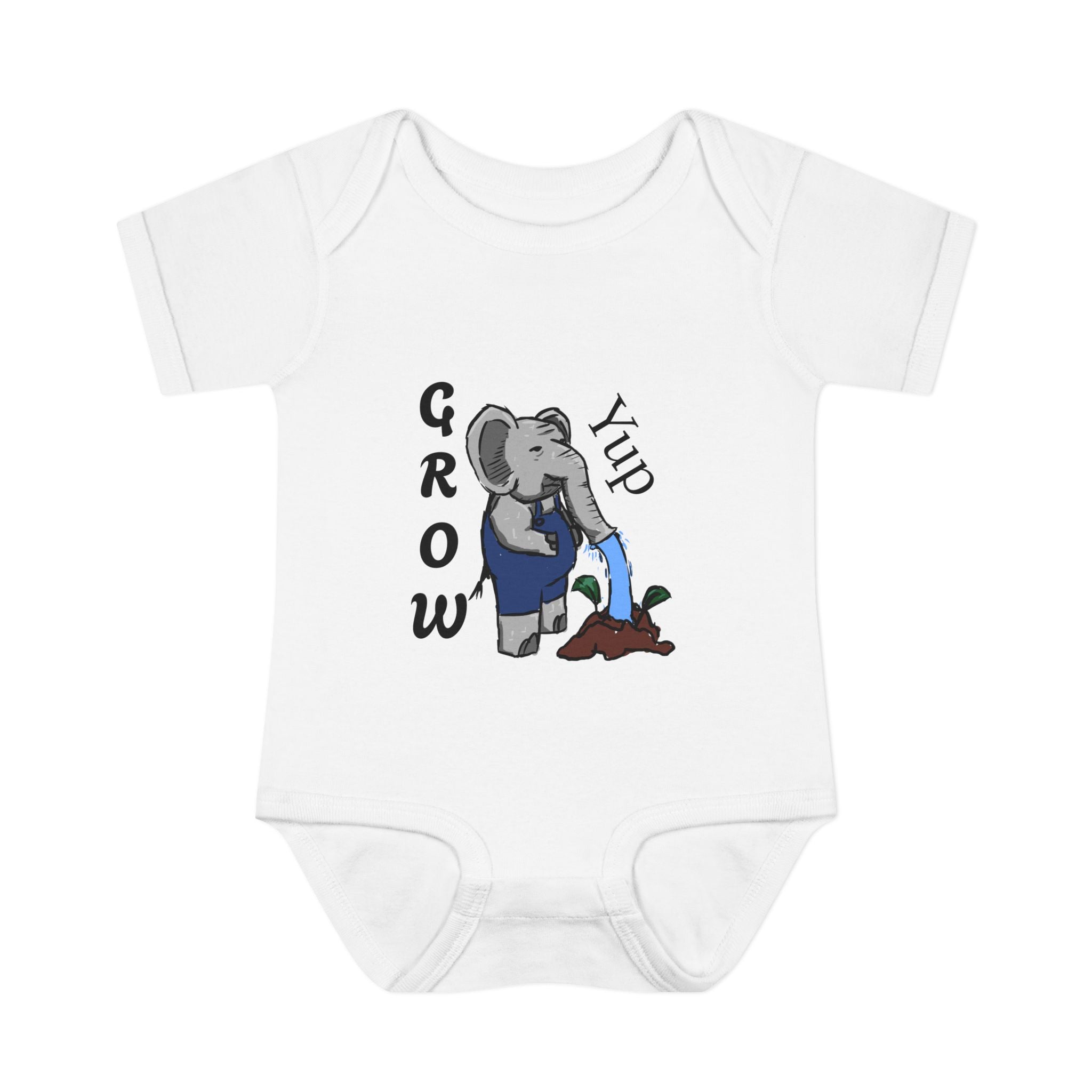 Elephant Watering Seedling Infant Bodysuit | Grow Yup