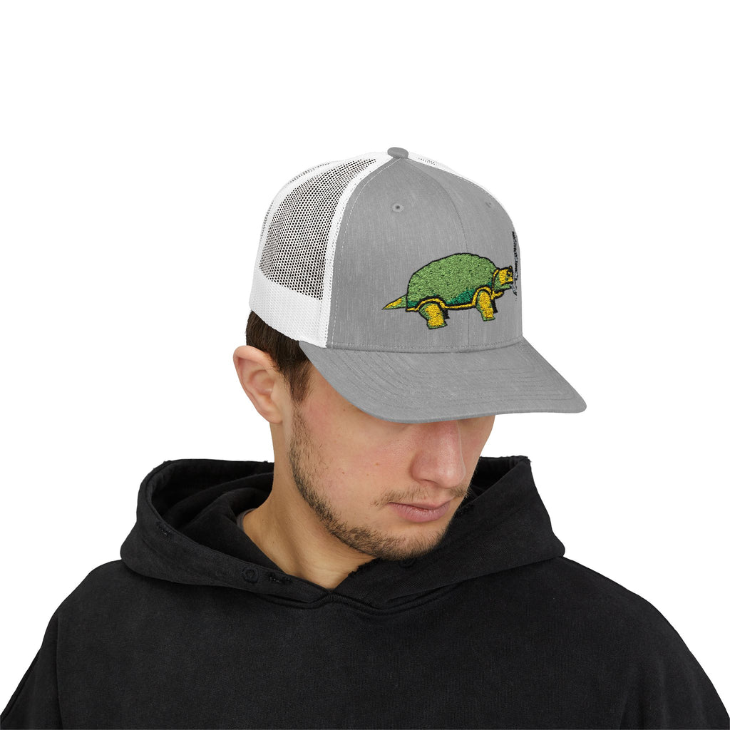 Smoking Turtle Snapback Cap