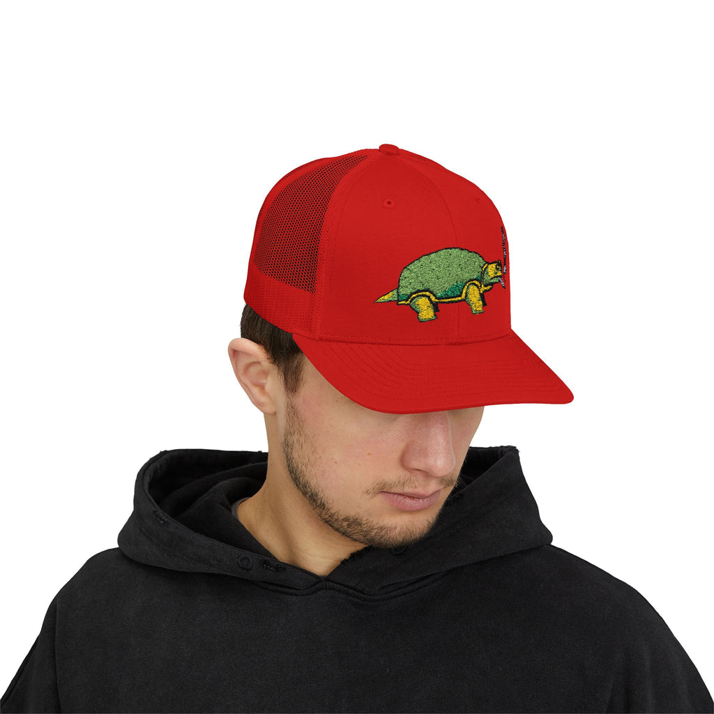 Smoking Turtle Snapback Cap