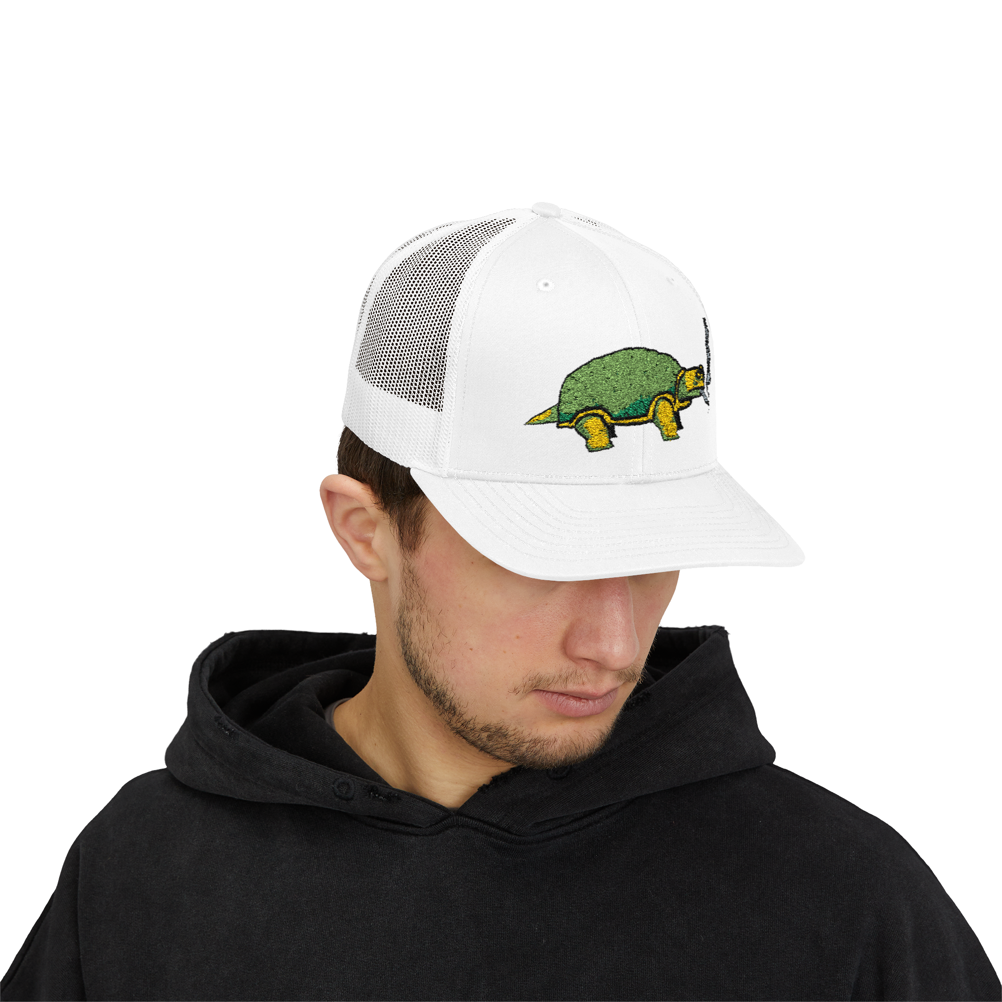 Smoking Turtle Snapback Cap
