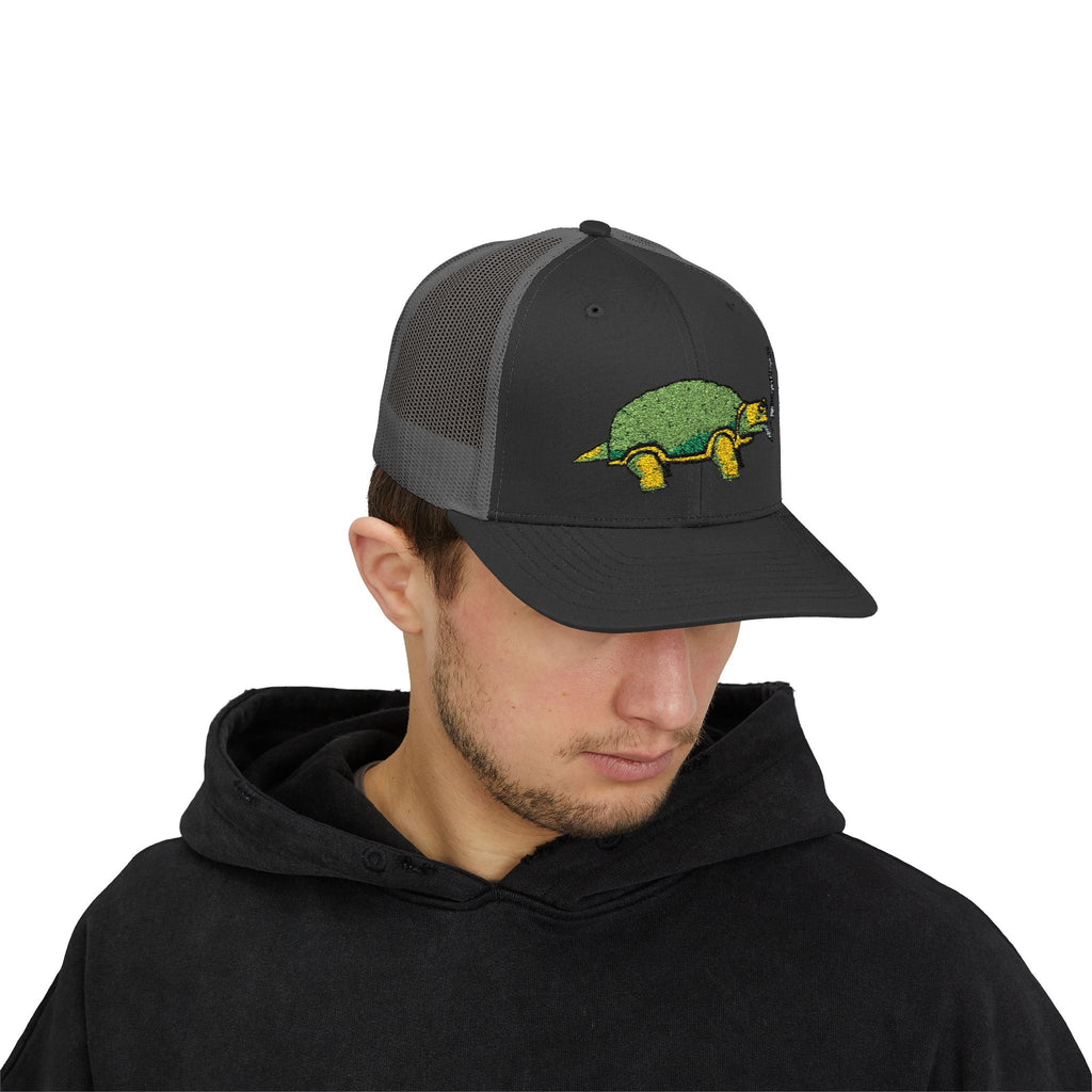 Smoking Turtle Snapback Cap