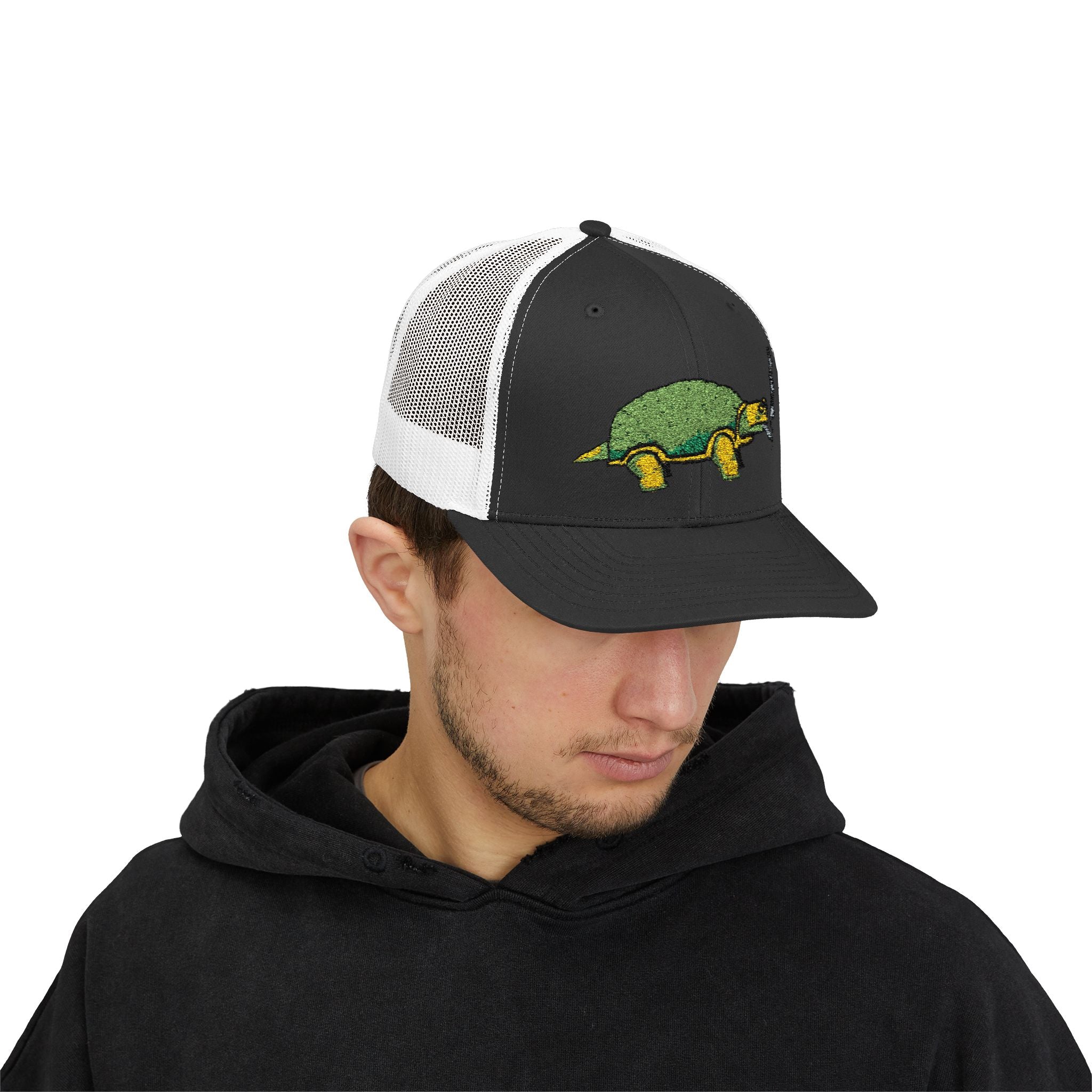 Smoking Turtle Snapback Cap
