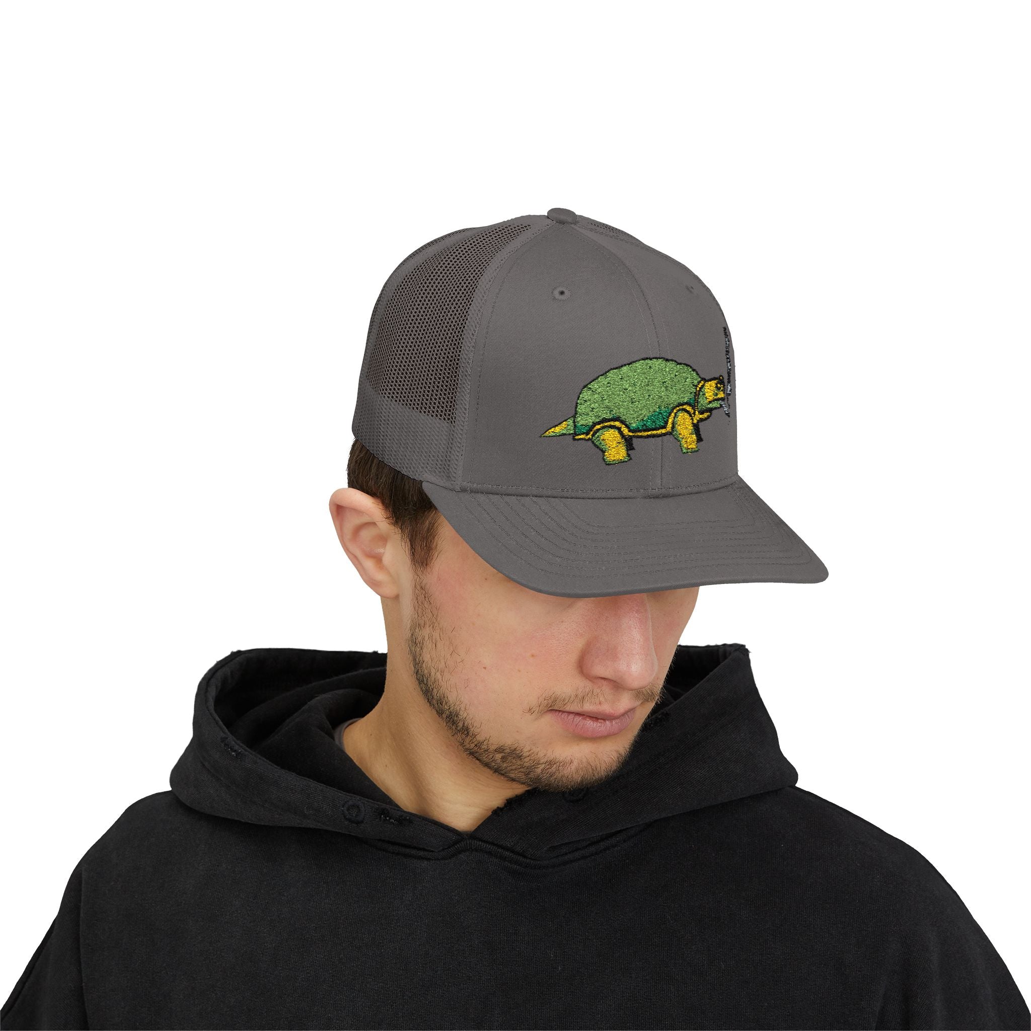 Smoking Turtle Snapback Cap