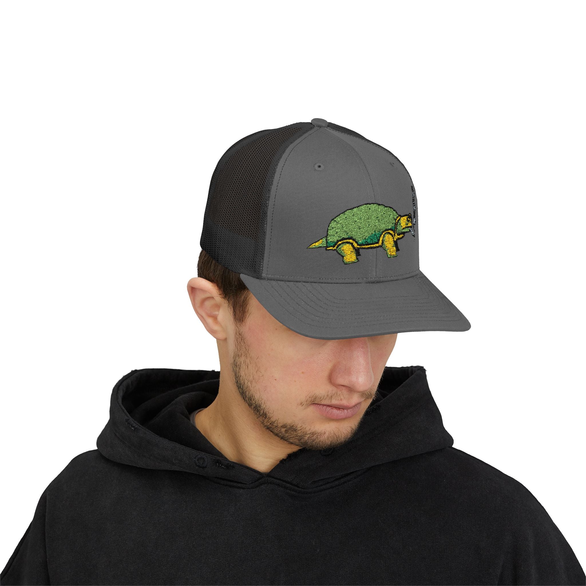 Smoking Turtle Snapback Cap
