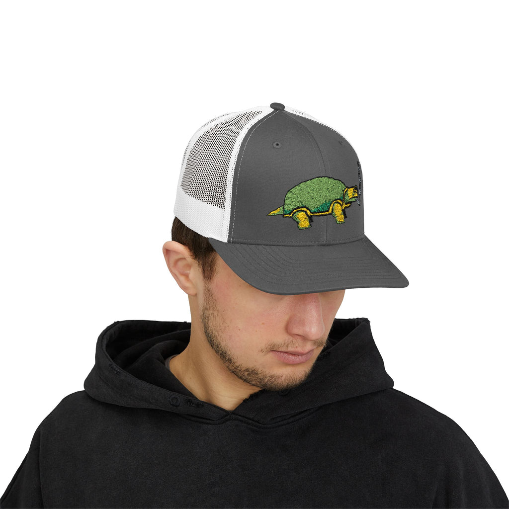 Smoking Turtle Snapback Cap