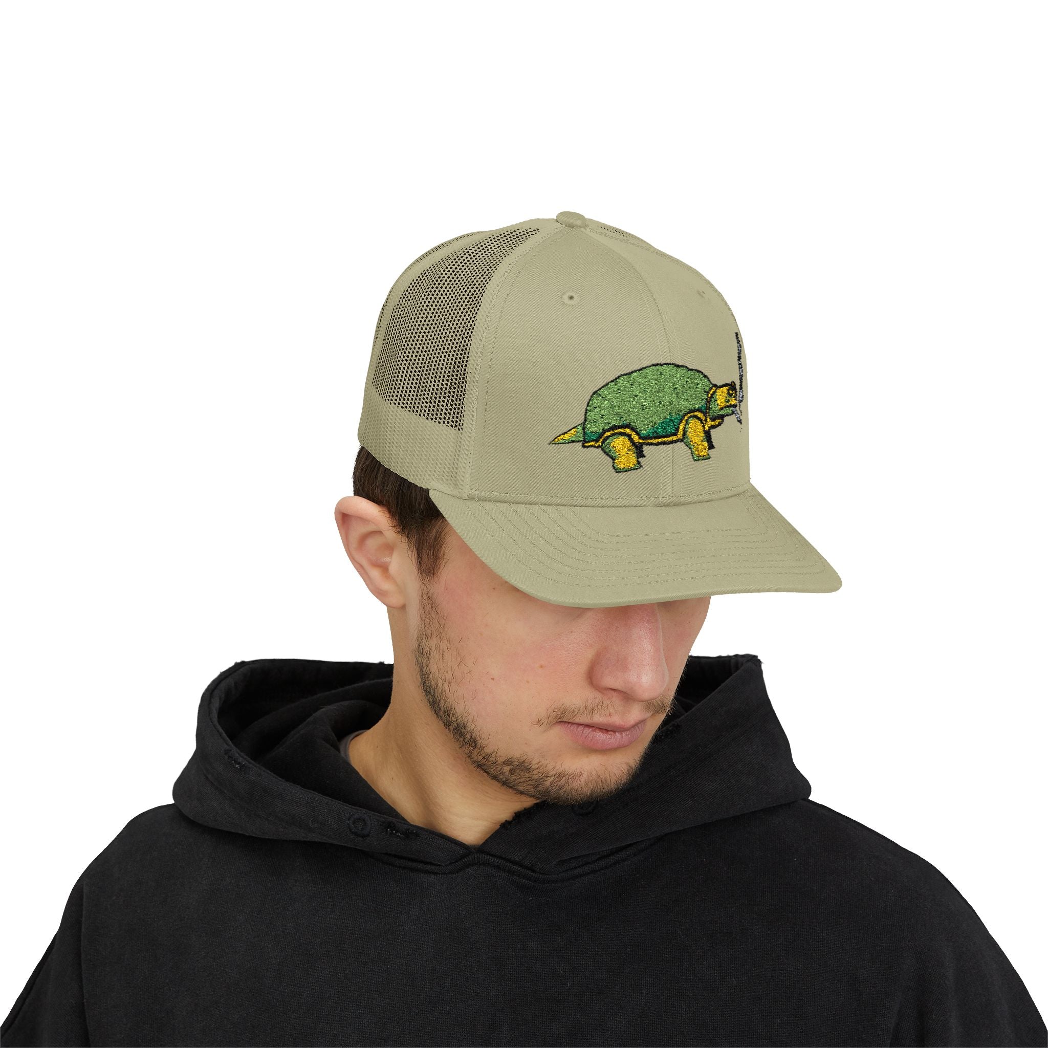 Smoking Turtle Snapback Cap