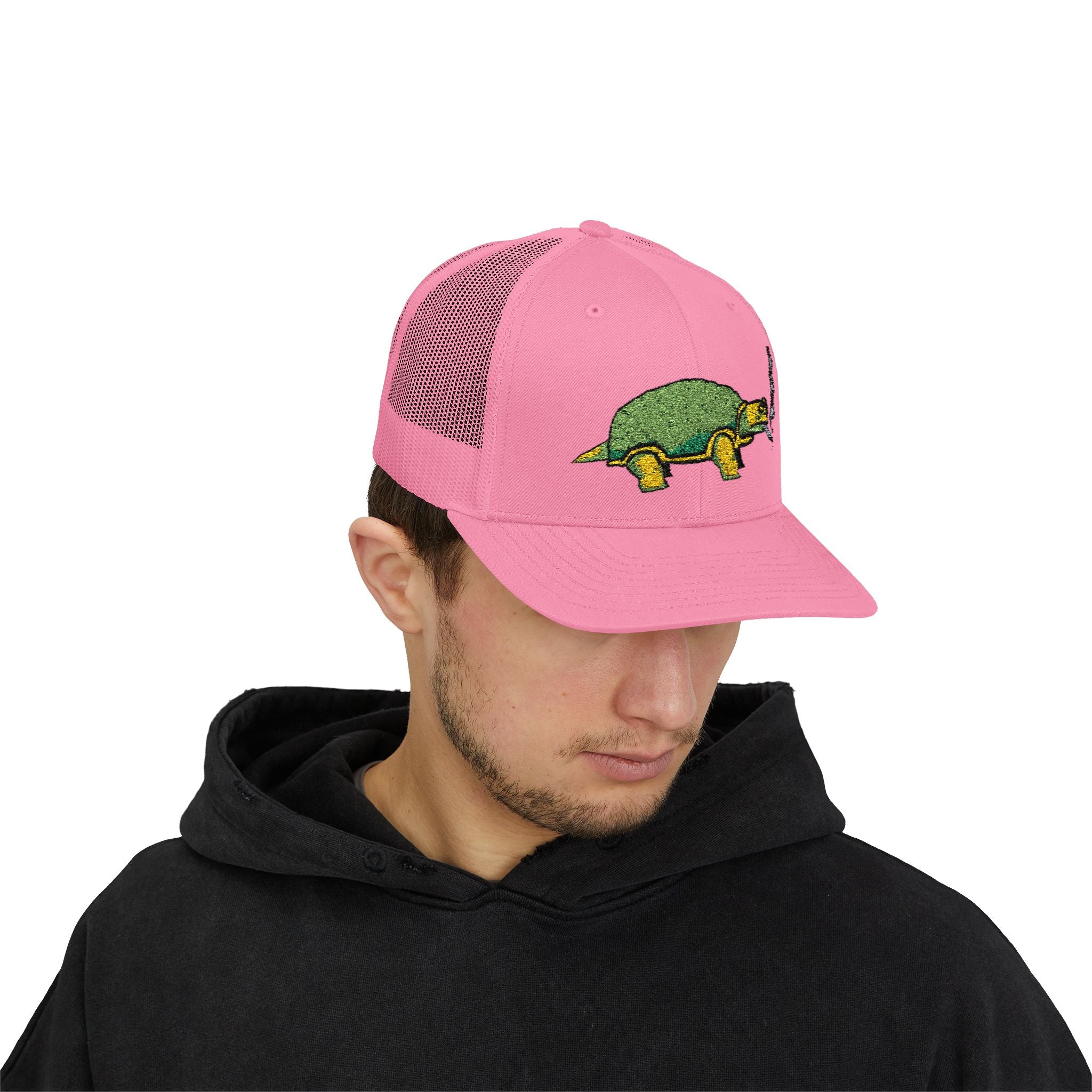 Smoking Turtle Snapback Cap