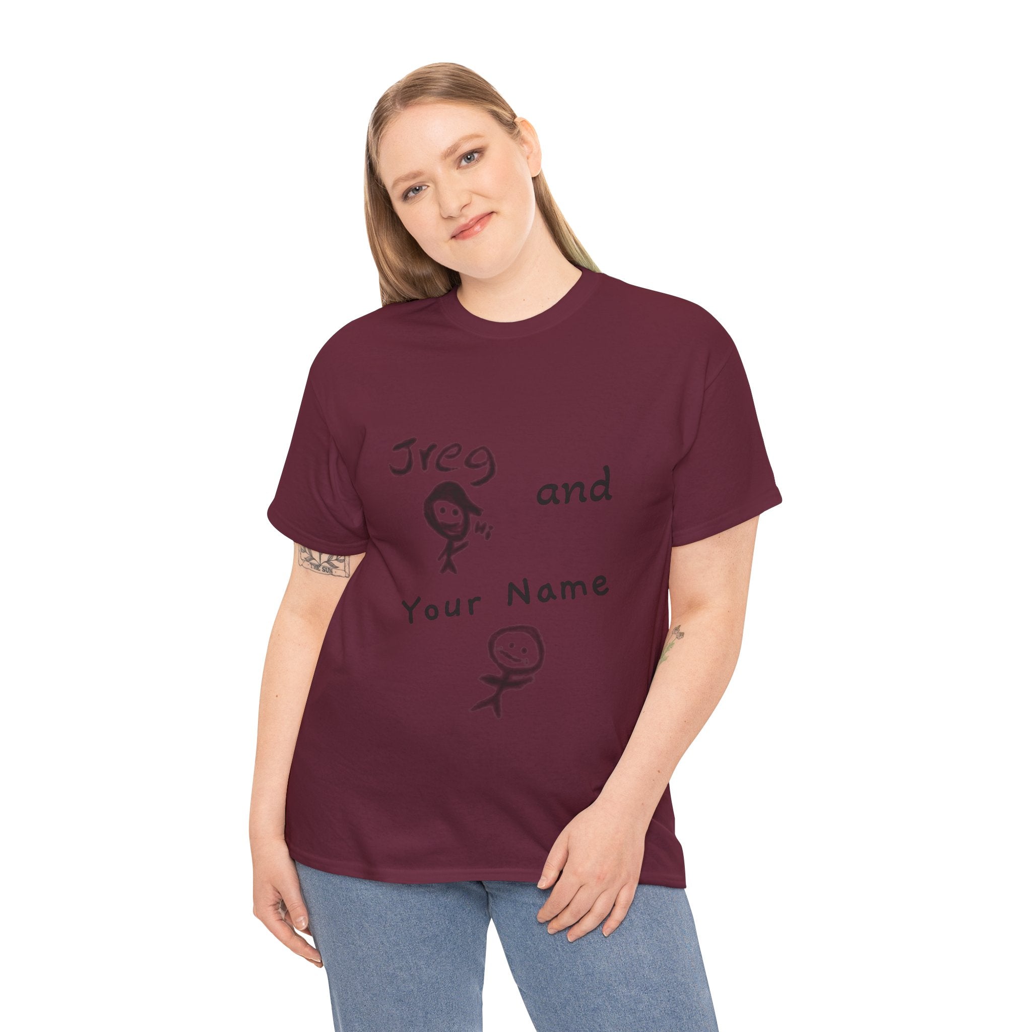 Jreg and Your Name T-Shirt | Personalisable Tshirt